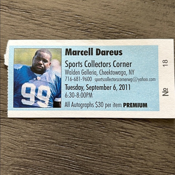 Vintage Reebok Marcell Darrius Buffalo Bills Autographed Jersey - Picture 9 of 9